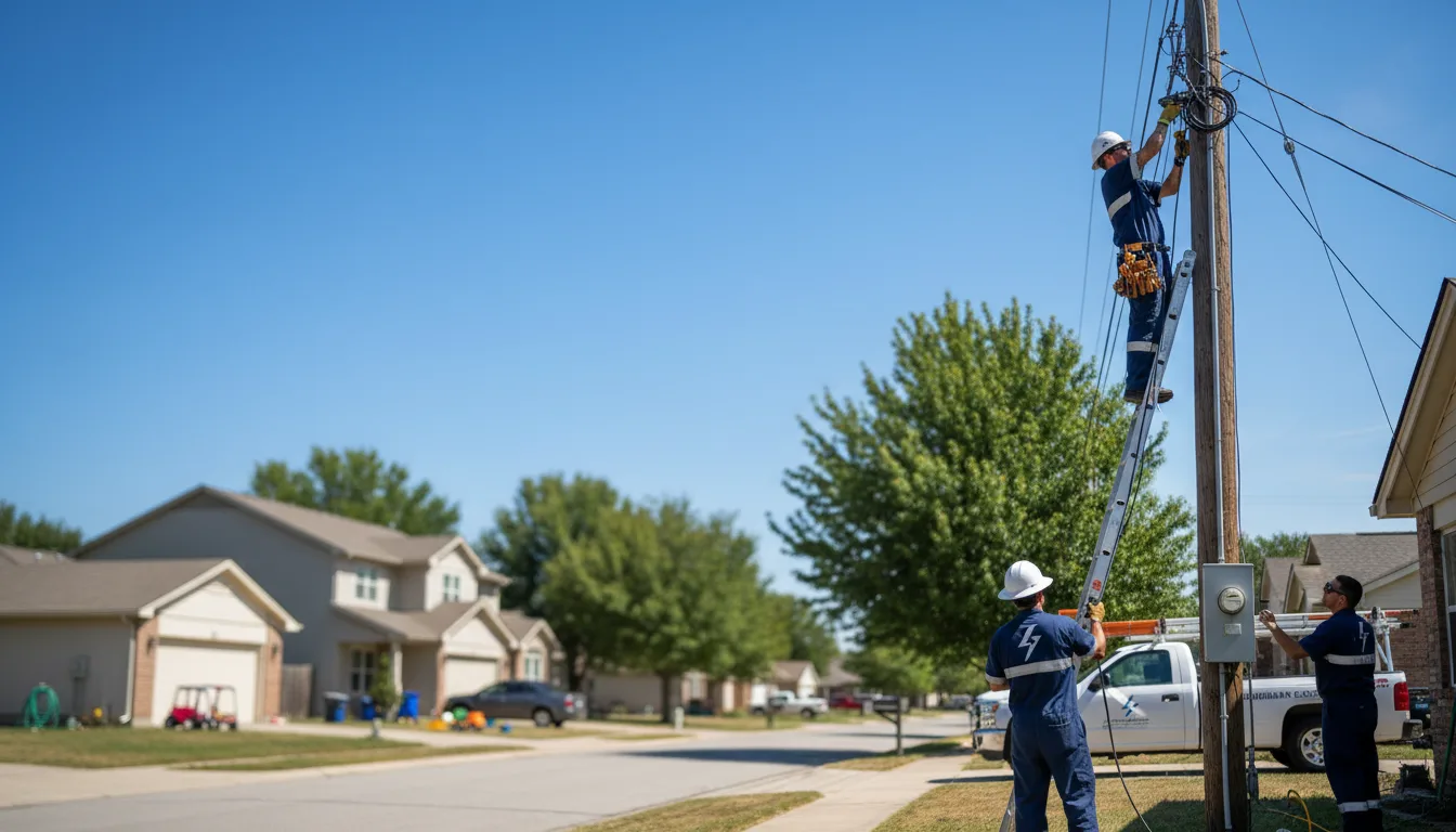 Residential electrician providing installation services in Kunkle, OH